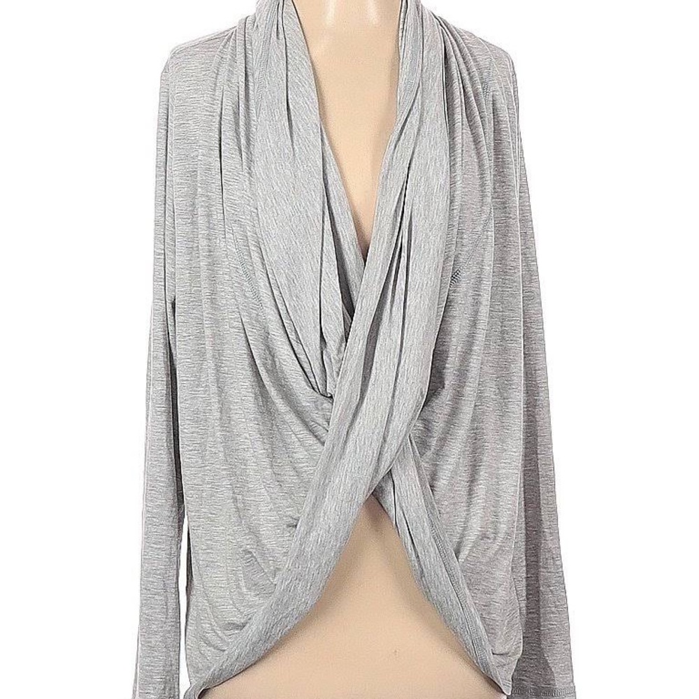 WHBM Versatile Grey Open Cardigan